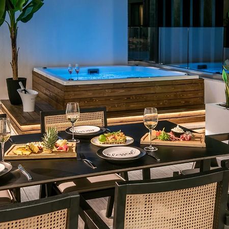 Maison Aqua Suite With Private Mini Pool Jacuzzi ヘルソニソス エクステリア 写真
