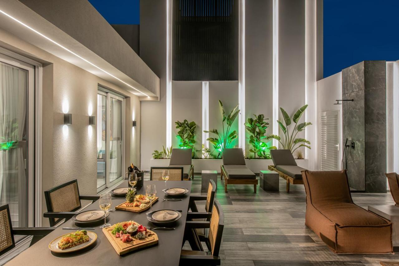 Maison Aqua Suite With Private Mini Pool Jacuzzi ヘルソニソス エクステリア 写真