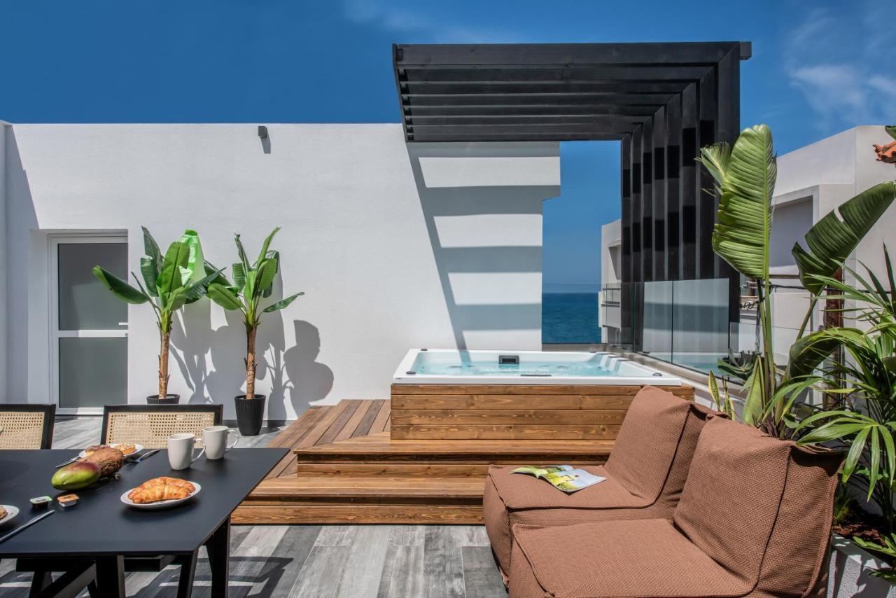 Maison Aqua Suite With Private Mini Pool Jacuzzi ヘルソニソス エクステリア 写真