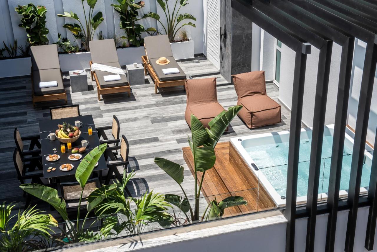 Maison Aqua Suite With Private Mini Pool Jacuzzi ヘルソニソス エクステリア 写真